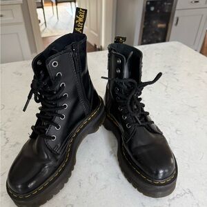 Dr. Martens Black Leather Combat Boots